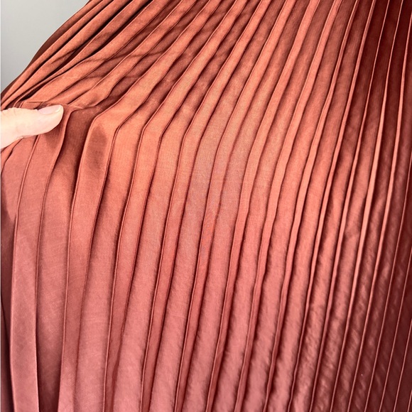 Steve Madden Pleated Midi Dress - Rust - Picture 4 of 4